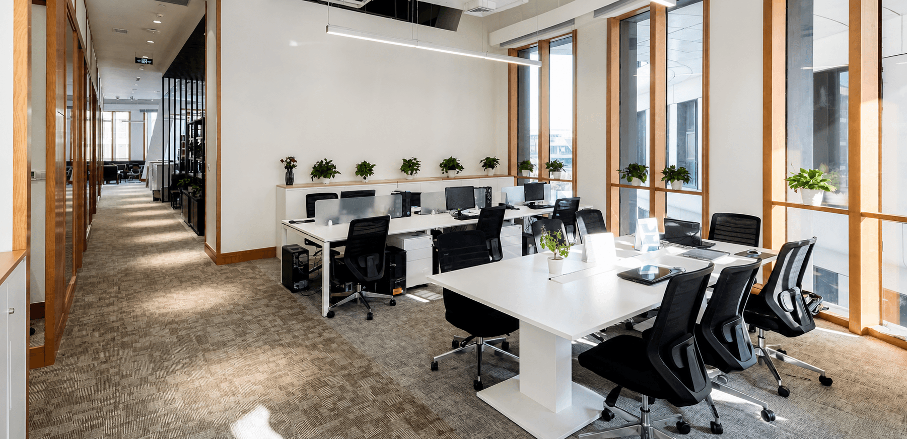A contemporary office furnished by 2 Spec Furniture